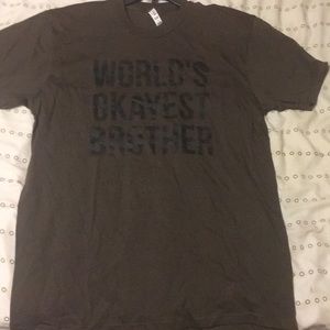 Men’s “World’s Okayest Brother” T-shirt